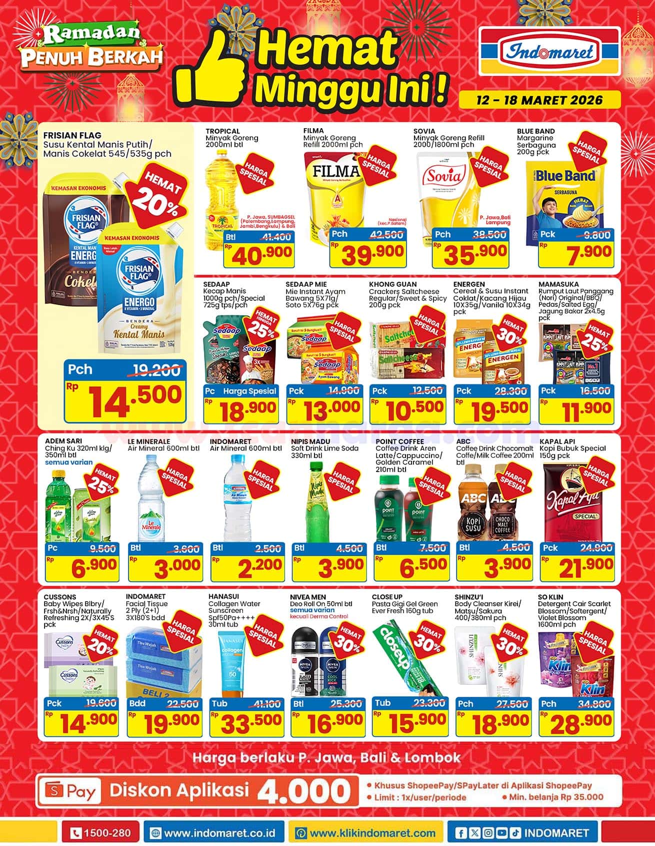 Promo JSM Indomaret 12 - 18 Maret 2026: Telur Ayam Diskon Rp5.000 dan Minyak Goreng Murah!