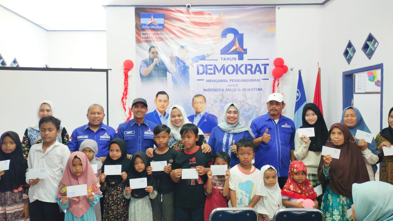 HUT ke-24 Partai Demokrat Dirayakan dengan Santunan Anak Yatim