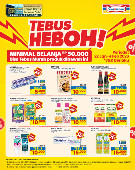 Tebus Heboh! Promo Indomaret Terbaru Periode 3-4 Februari 2026 Minyak Goreng Diskon Hingga 30%