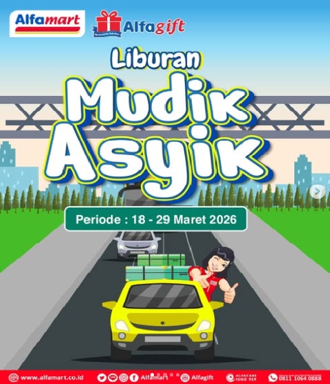 Mudik Asyik! Produk Promo Alfamart Beli 2 Gratis 1, Periode 18 hingga 29 Maret 2026
