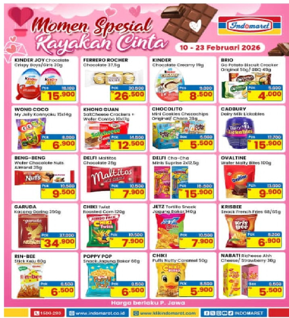 Momen Spesial Rayakan Cinta dengan Promo Indomaret Hari Ini - 23 Februari 2026 Diskon hingga 30% 