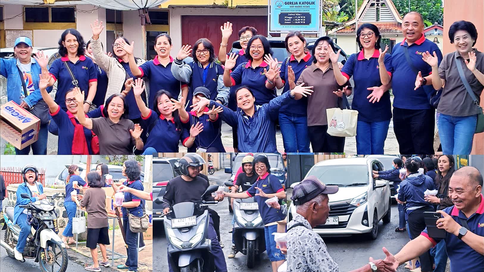 Indahnya Toleransi, Umat Katolik Kuningan Bagikan Takjil dan Doa Bersama Perdamaian Dunia