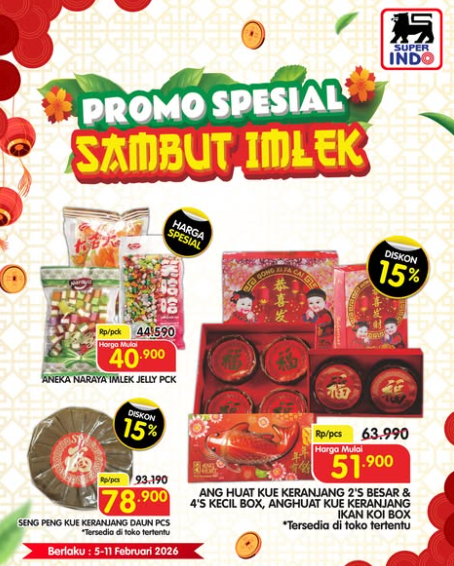 Promo Superindo Spesial Sambut Imlek 2026: Kue Keranjang Diskon Hingga 15%