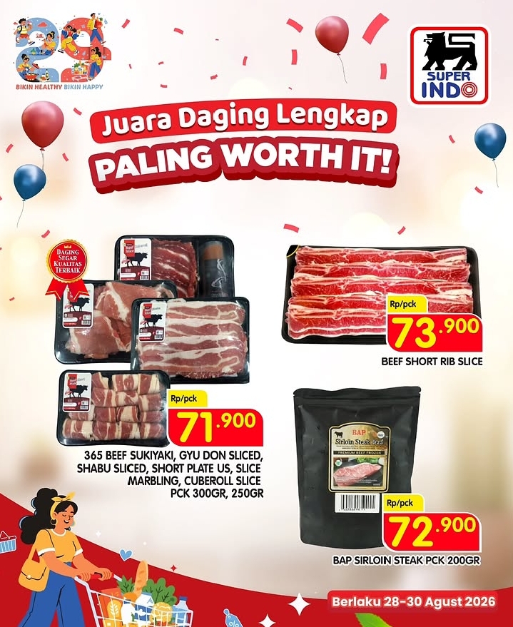 Promo Superindo Akhir Pekan: Buah Segar dan Daging Sapi Super Murah Mulai Rp1.480!