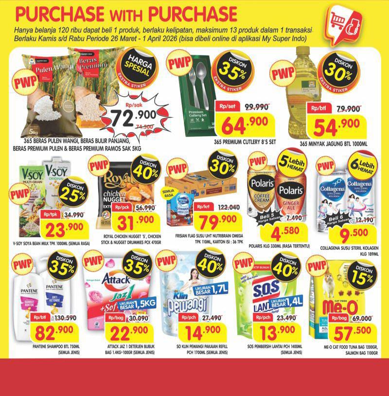 Katalog Promo Superindo Weekday 30 Maret-2 April 2026: Beras 5kg Diskon Jadi Rp64.500