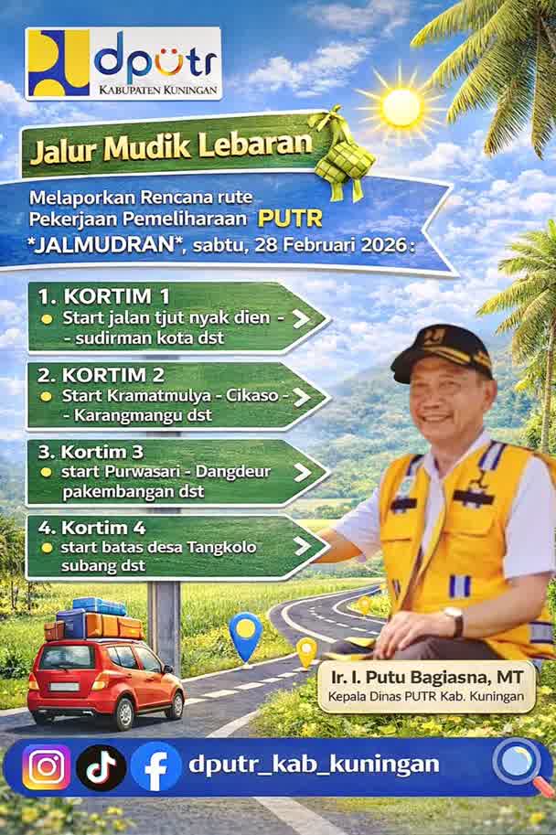 Mudik Nyaman ke Kuningan, DPUTR Siapkan JALMUDRAN