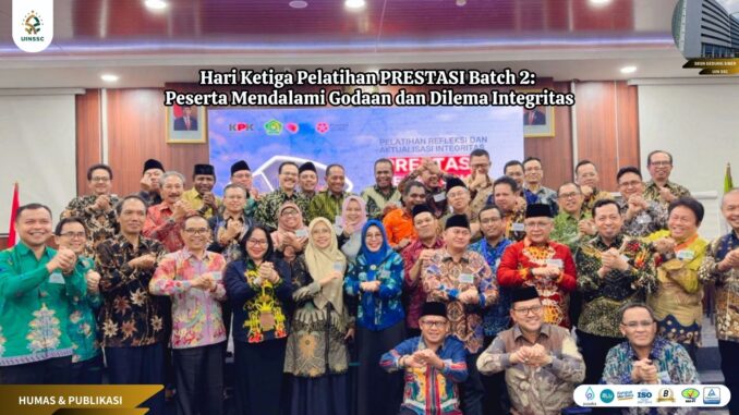 Hari Ketiga Pelatihan PRESTASI Batch 2: Peserta Mendalami Godaan dan Dilema Integritas