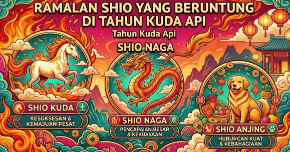 Ramalan Shio Beruntung di Tahun Kuda Api 2026: Shio Kuda, Shio Naga Dan Shio  Anjing