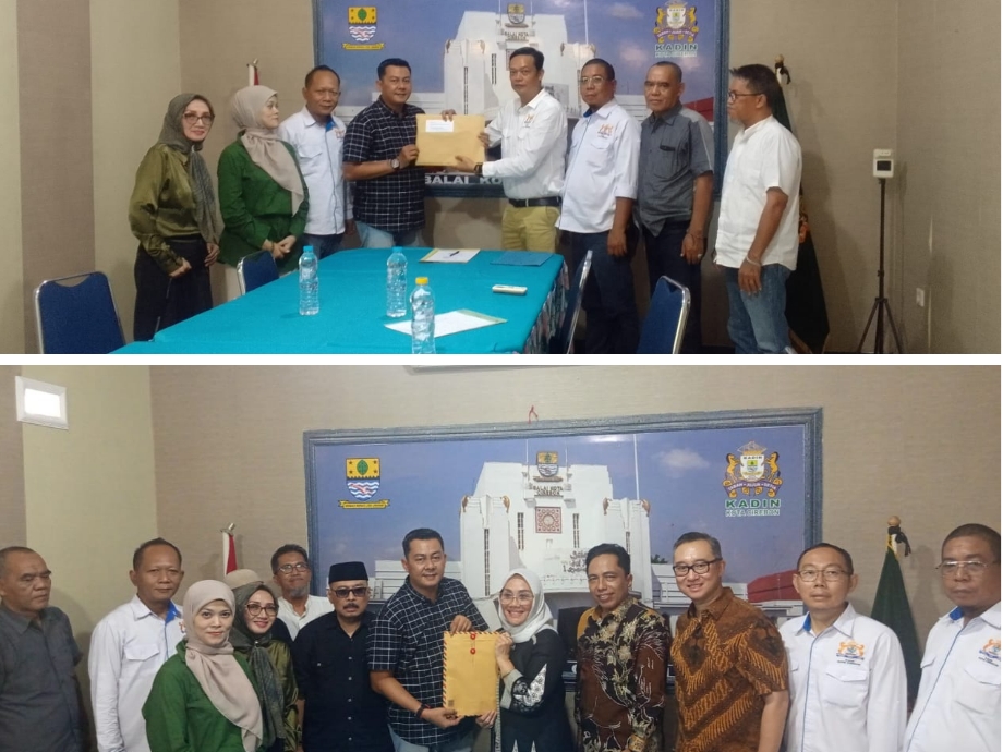 Eti dan Syahadatta Serahkan Formulir Pendaftaran Bakal Calon Ketua Kadin