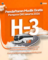 Resmi! Cara Daftar Kategori Mudik Gratis DKI Jakarta 2026 dan Daftar Kota Tujuannya