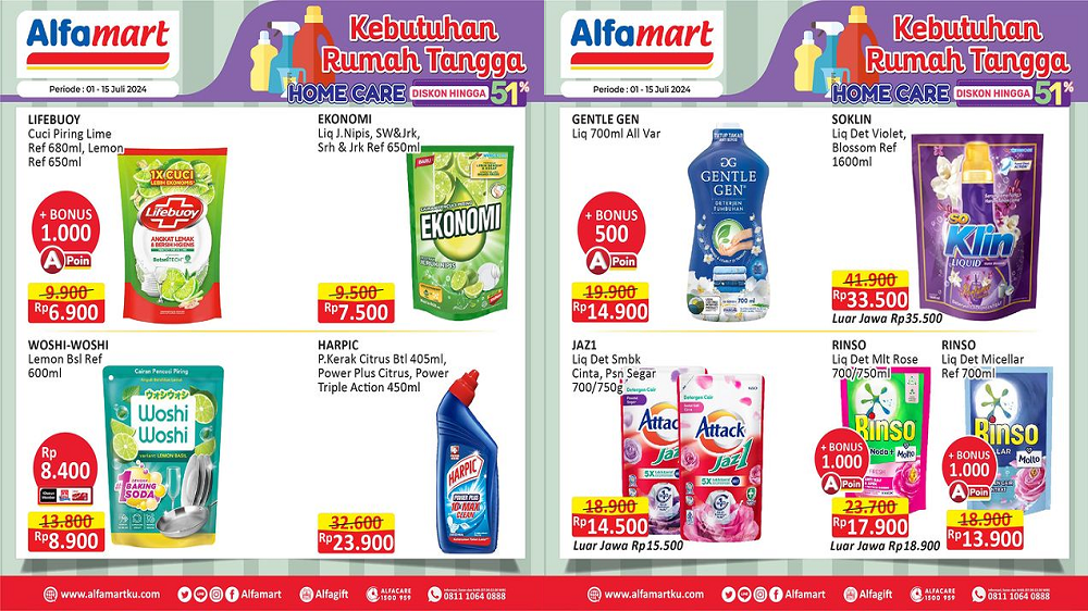 Promo Alfamart Terbaru Hari Ini 27 Maret 2026: Sabun Mandi & Deterjen Beli 2 Gratis 1