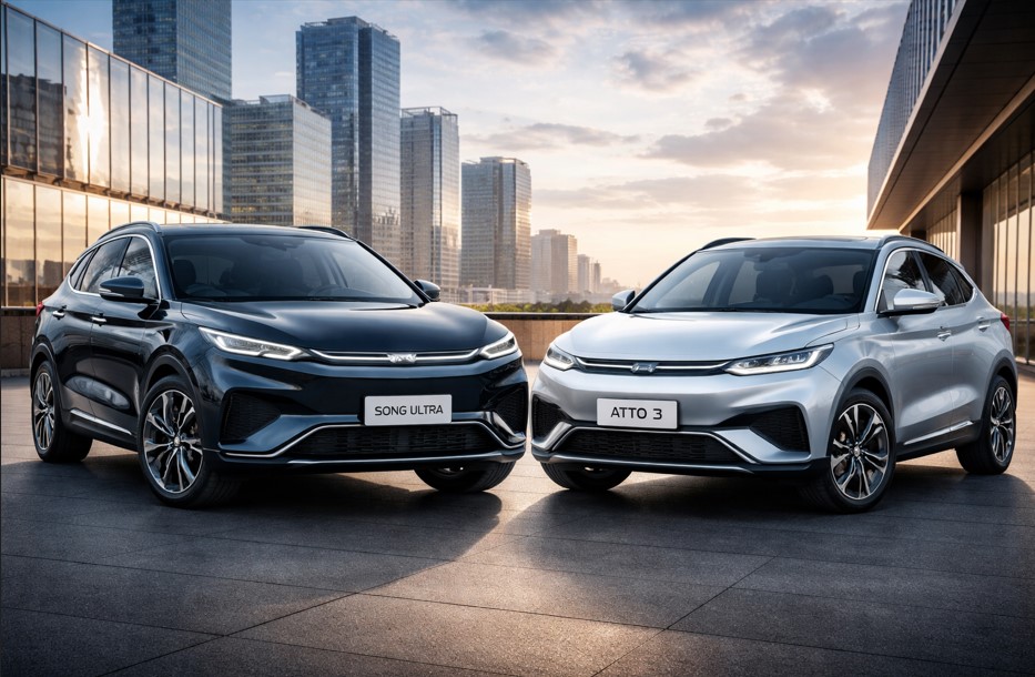 BYD Song Ultra EV vs BYD Atto 3: Cek Perbedaan Spesifikasi dan Harganya!