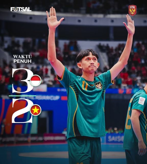 Hasil AFC Futsal 2026, Indonesia Lolos Semifinal Atas Vietnam Skor 3-2