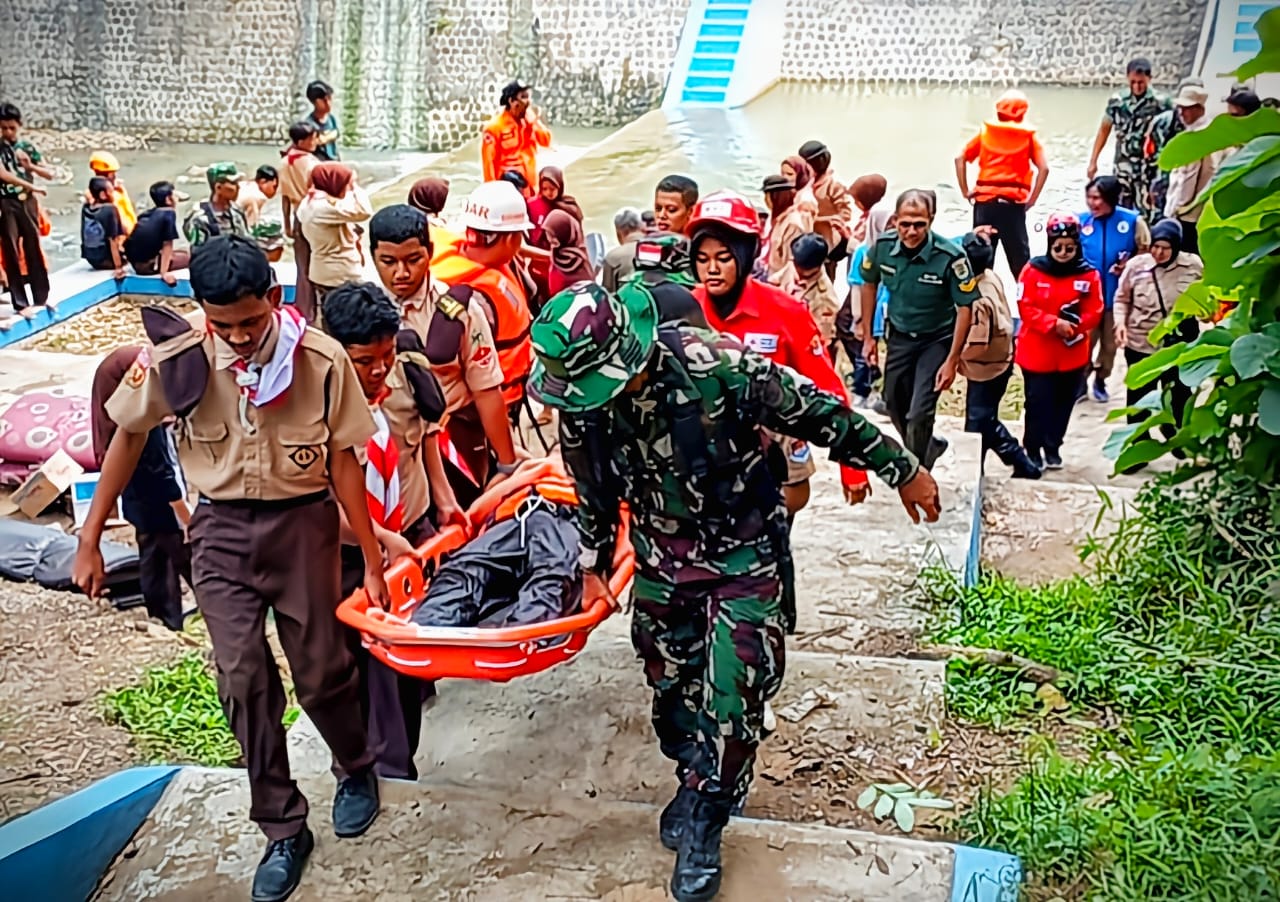 Kodim Perkuat Latihan Evakuasi Bencana di Kabupaten Cirebon