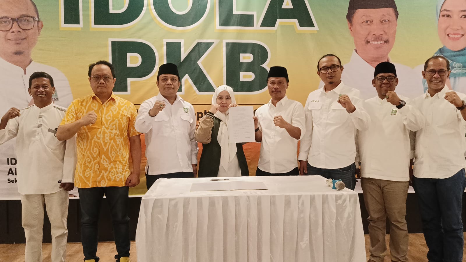 Keluarga Besar PKB Pertegas Komitmen untuk Effendi Edo-Siti Farida