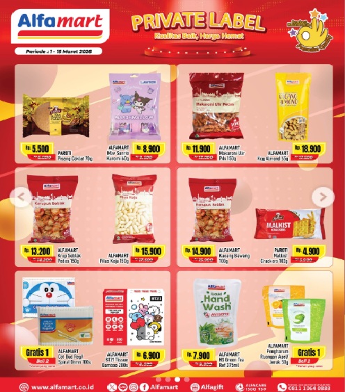 Harga Ambyar! Diskon Katalog Private Label Produk Alfamart di Promo Terbaru, Periode Berakhir 15 Maret 2026