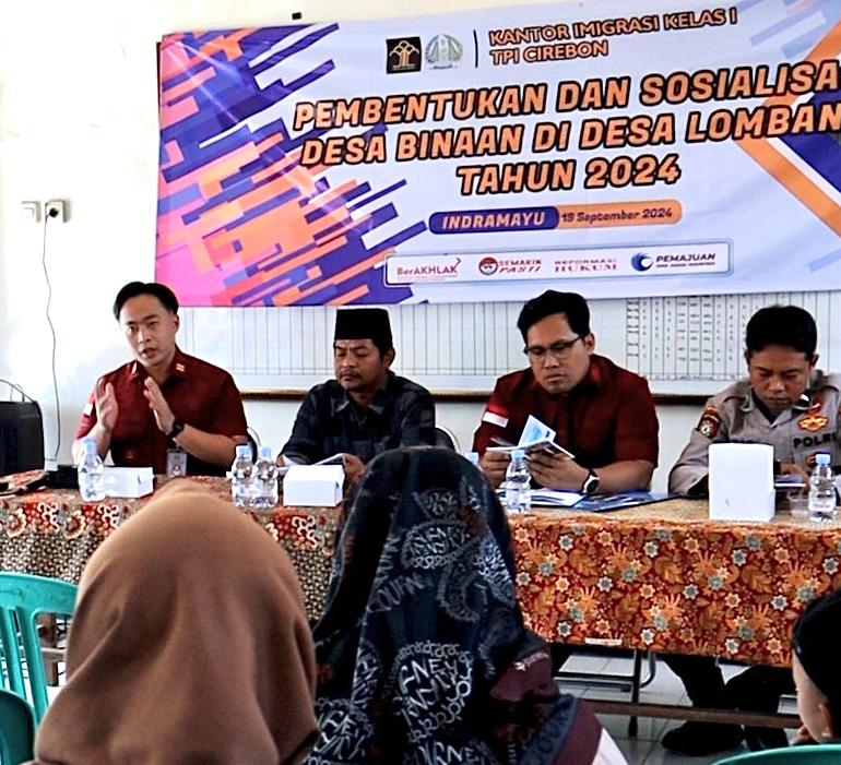 Imigrasi Cirebon Kukuhkan Desa Lombang Indramayu Jadi Desa Binaan