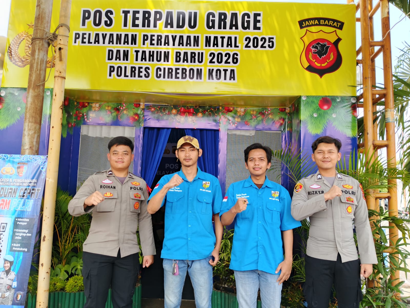 KNPI Kota Cirebon Turut Amankan Nataru, Ajak Pemuda Jaga Kondusivitas dan Solidaritas