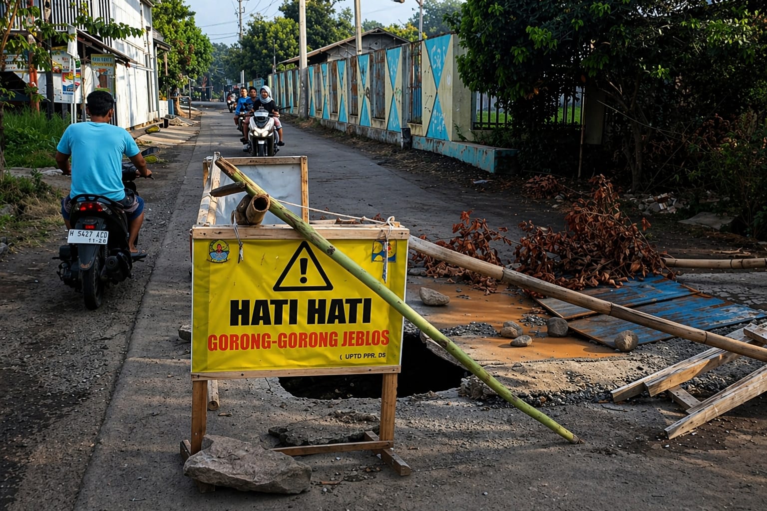 Jalan Amblas di Watubelah Belum Tersentuh Perbaikan, Warga Mulai Cemas