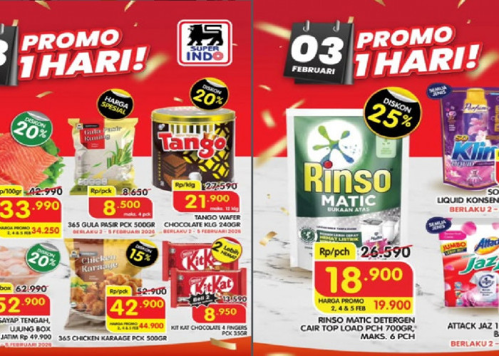 Promo Puncak Superindo Hari Ini 5 Februari 2026, Salmon Fillet Rp 33.990 hingga Ayam Ambil Sepuasnya Rp 49.900
