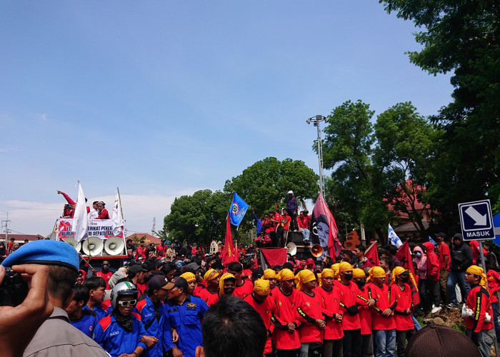 Aliansi Serikat Buruh Cirebon Timur Tuntut 4 Hal ke Pemkab Cirebon, Ini Tuntutannya