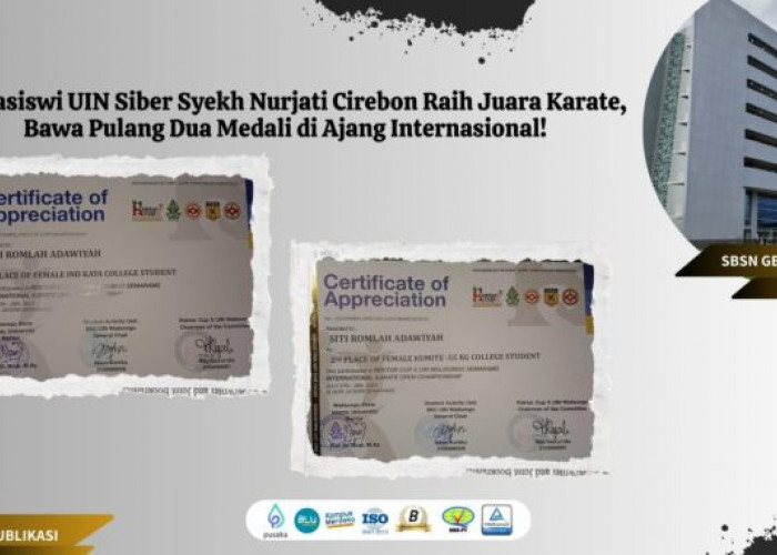 Mahasiswi UIN Siber Syekh Nurjati Cirebon Raih Juara di Ajang Karate Internasional