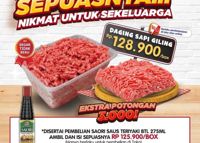 Promo JSM Superindo 29 - 31 Mei 2026: Borong Daging Giling & Baso Seafood Cuma Rp39.900!