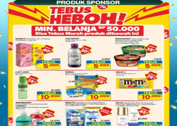Lebih Hemat! Promo Indomaret Tebus Murah hingga Hemat Minggu Ini Periode 15 hingga 21 Januari 2026