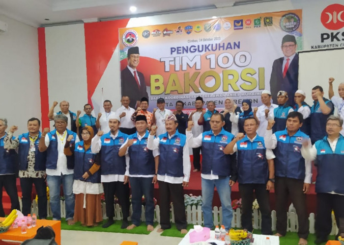 Tim 100 Bakorsi Kota dan Kab Cirebon Dikukuhkan, Awasi Pilpres dan Pileg 2024, Menangkan Anies-Muhaimin