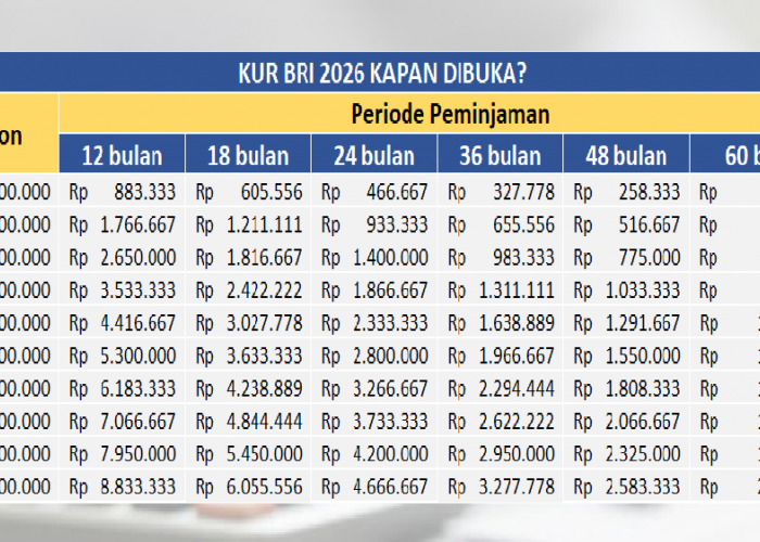 KUR BRI 2026 Bisa Pinjam Hingga 100 Juta Tanpa Agunan, Kapan Dibuka?