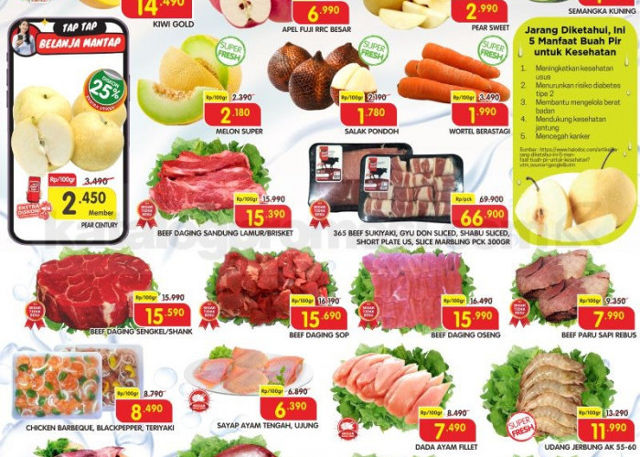 Promo JSM Superindo Minggu Ini 8-10 Mei 2026: Aneka Buah Segar Diskon hingga 40%