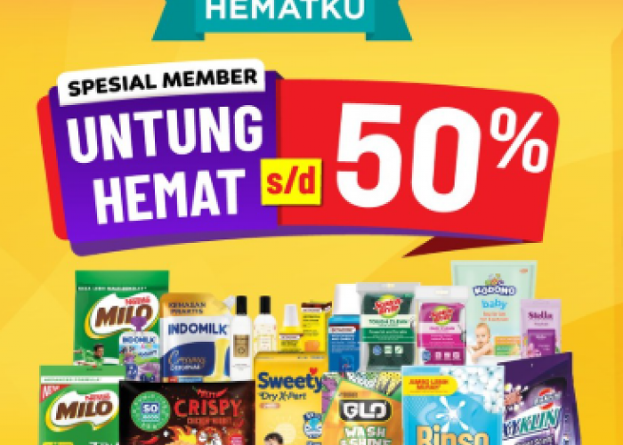 Khusus Member! Nikmati Diskon Hingga 50% Pakai Promo Hematku Alfamart Solusi Belanja Cerdas Di Akhir Bulan