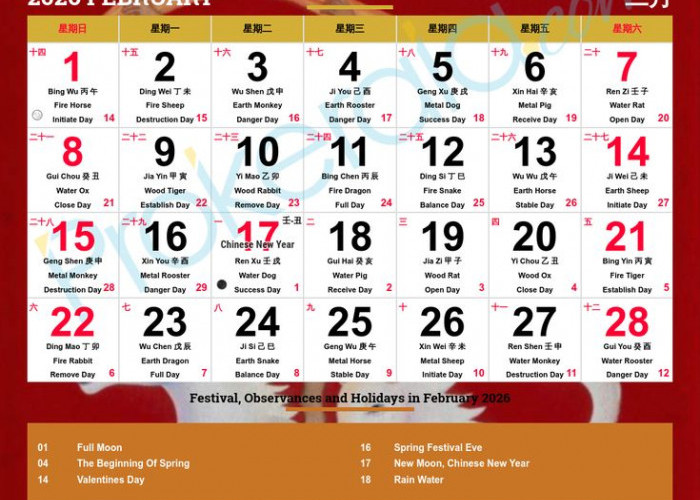 Libur Imlek Tahun 2026: Cek Tanggal Merah dan Cuti Bersamanya di Sini!