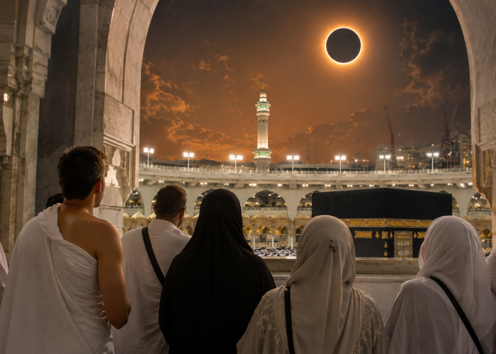 Tips Menyaksikan Gerhana Matahari di Makkah Sambil Beribadah Umrah