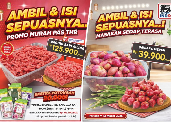 Promo Superindo Maret 2026: Borong Daging Giling dan Bawang Merah Sepuasnya Mulai Rp39.900!