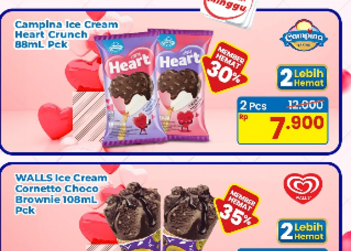 Buat Hari Minggu Mu Semakin Manis Dengan Promo ES KRIM DAY ON SUNDAY Dari Indomaret!