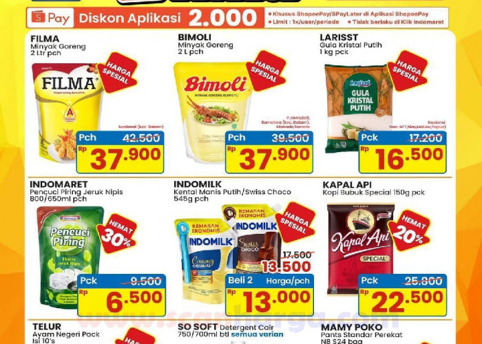 Minyak Goreng 2L Murah! Promo JSM Indomaret Terbaru Periode 22 hingga 28 Januari 2026