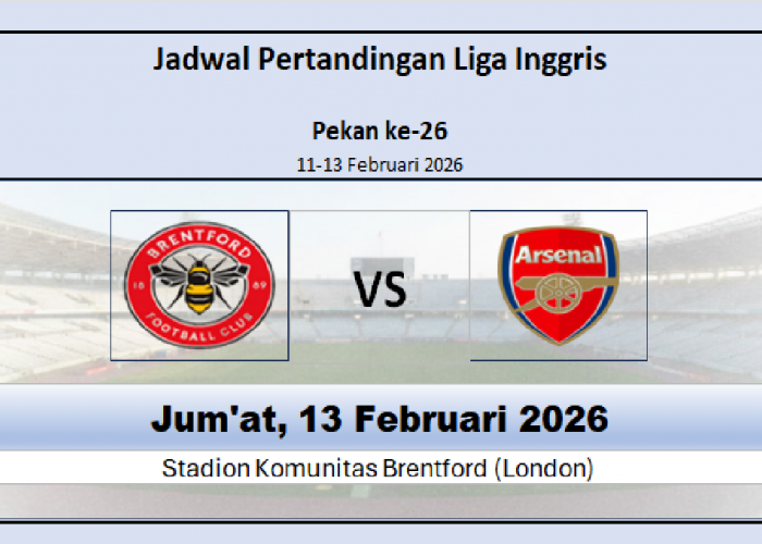Incar Tiga Kemenangan Beruntun! Duel Brentfrod vs Arsenal, Jadwal dan Head to Head Papan Atas Klasemen