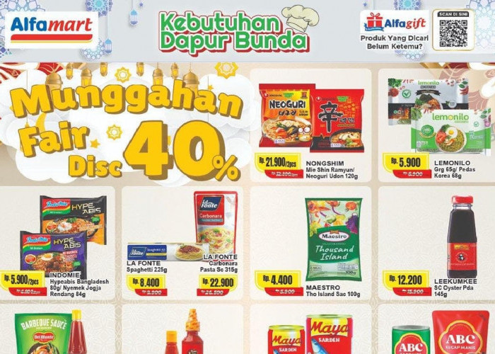 Promo Alfamart Hari Ini: Munggahan Fair Disc 40% & Diskon 30% Candy