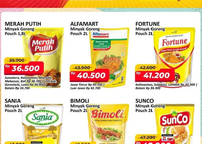 Promo JSM Alfamart 16-18 Oktober 2026: Minyak Goreng 1,8L Rp 36.500 & Indomie 5 Pcs Cuma Rp 14.600!