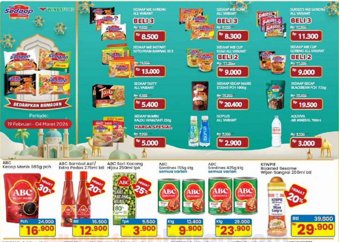  Belanja Sembako Hemat di Indomaret: Minyak Goreng Sunco 2L Rp 37.900 dan Mie Sedaap Beli 3 Hanya Rp 8.500