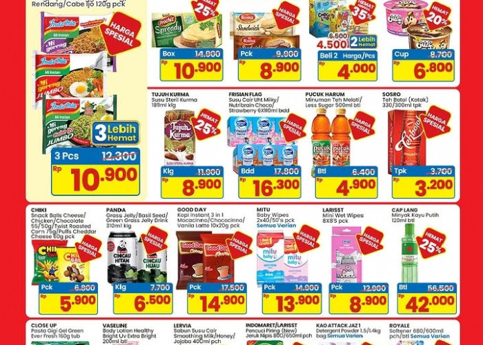 Promo Indomaret Paling Murah & Hemat Minggu Ini 9-15 Juli 2026: Indomie Jumbo Rp10.900 Dapat 3!