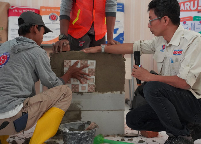 Dukung Pembangunan Nasional, Indocement Berikan Pelatihan untuk Para Tukang