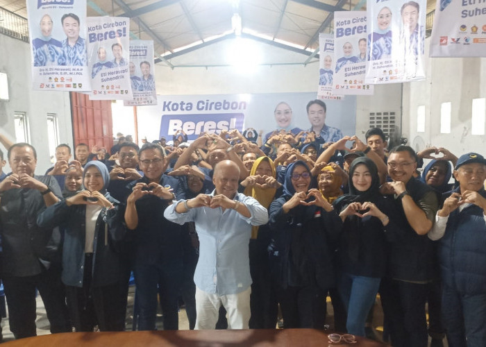 Ilham Habibie Bertemu dengan Pemenangan Syaikhu-Habibie dan Eti Herawati-Suhendrik di Kota Cirebon