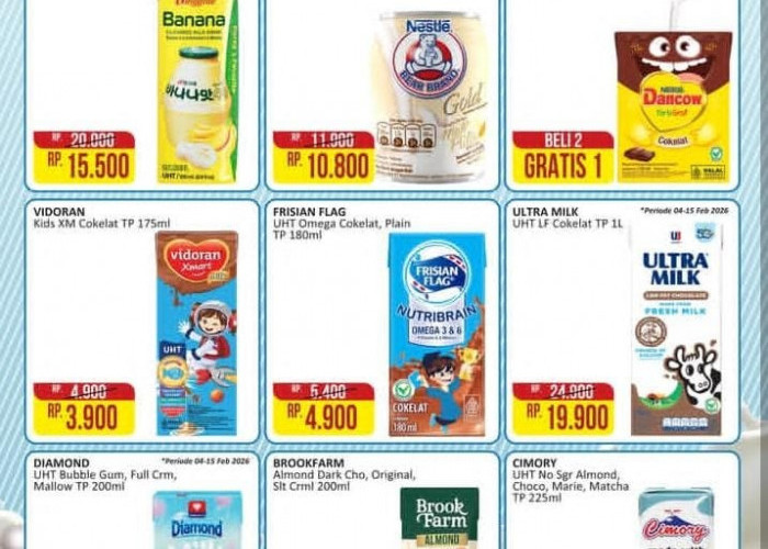 Promo Alfamart Hari Ini Periode hingga 15 Februari 2026, Khusus Edisi Liquid Milk Fair Diskon 33%