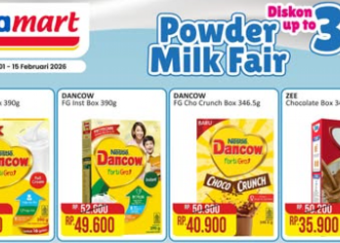 Powder Milk Fair Alfamart 2026: Potongan Harga Hingga 30% Untuk Susu Anak Hingga Lansia