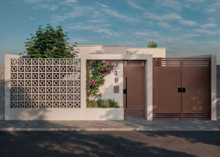 Inspirasi Desain Pagar Tembok Roster yang Aman, Estetik dan Sirkulasi Udara Maksimal