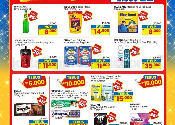 Daftar Diskon Sembako di Promo JSM Indomaret Terbaru: Beras 5kg Cuma Rp69 Ribuan