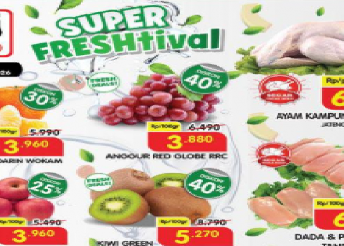 Diskon FRESHtival hingga 40%, Serba Rp 15.000 dan Rp 19.000 Katalog Promo JSM Superindo 15-21 Desember 2025