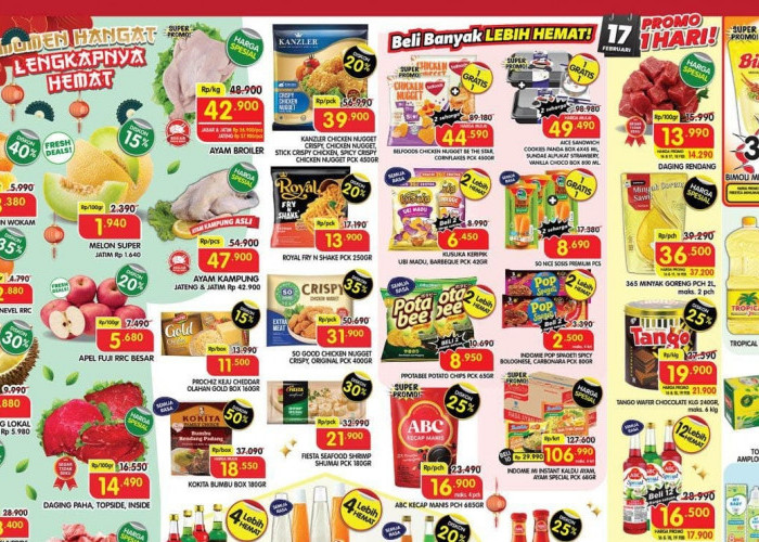 Katalog Promo Superindo Imlek 2026: Minyak Goreng Murah & Stok Daging Segar Melimpah